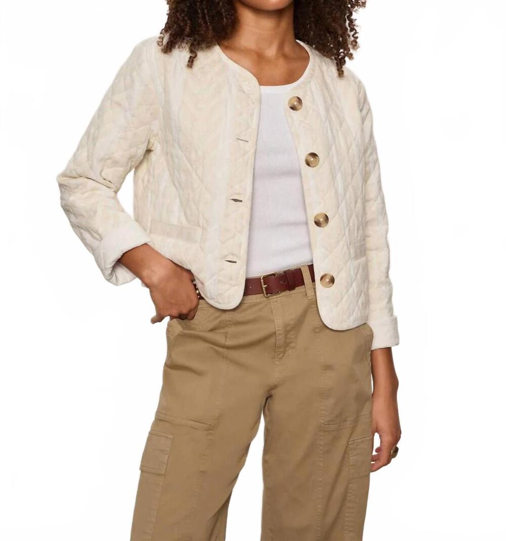 NEW SANCTUARY crafted coco jacket in collagen stripe